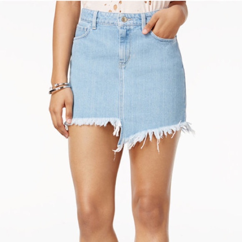 Guess Asymmetrical Jean Skirt